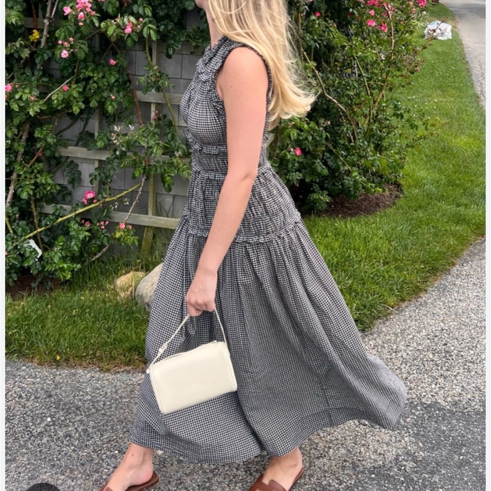 Doen Black and White Gingham Mallory Dress